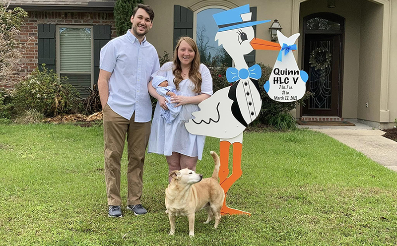 Blue Stork Sign: Stork Sign Rental in ,Waco, Woodway, Temple, Texas